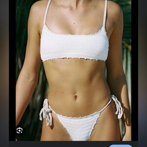 Sabo swim white crochet bikini!